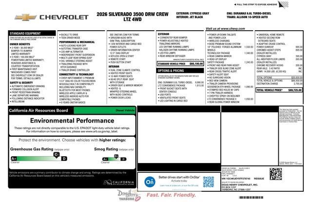 2026 Chevrolet Silverado 3500 HD LTZ DRW