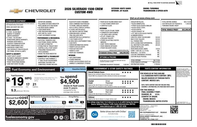 2026 Chevrolet Silverado 1500 Custom