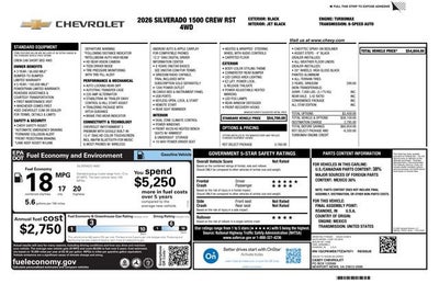 2026 Chevrolet Silverado 1500 RST