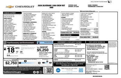 2026 Chevrolet Silverado 1500 RST