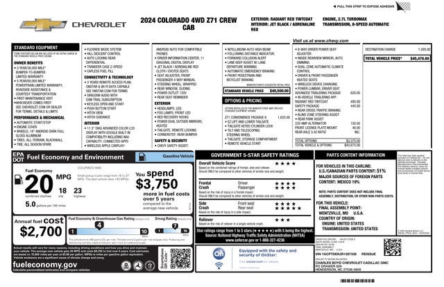 2024 Chevrolet Colorado Z71
