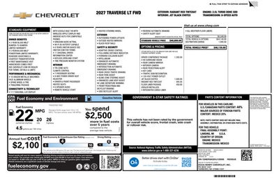 2027 Chevrolet Traverse LT