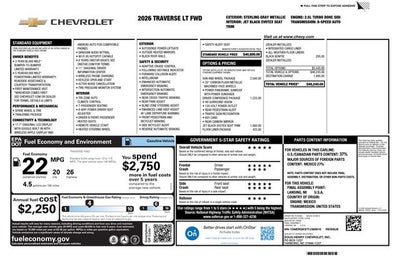 2026 Chevrolet Traverse LT