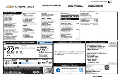 2027 Chevrolet Traverse LT