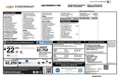2026 Chevrolet Traverse LT