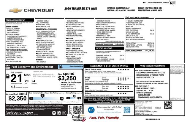 2026 Chevrolet Traverse Z71