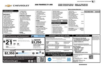 2026 Chevrolet Traverse Z71