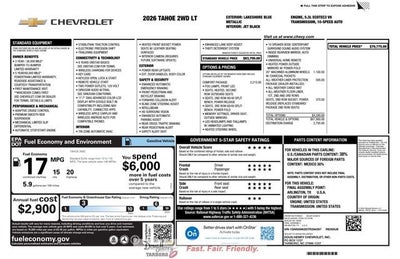 2026 Chevrolet Tahoe LT