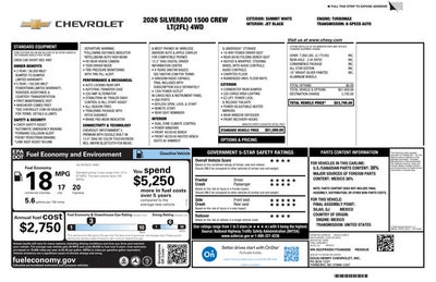 2026 Chevrolet Silverado 1500 LT (2FL)