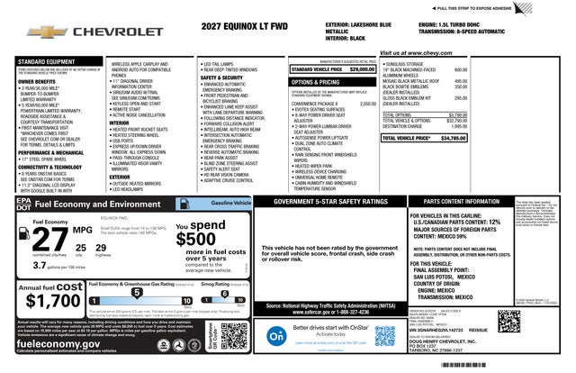 2027 Chevrolet Equinox LT