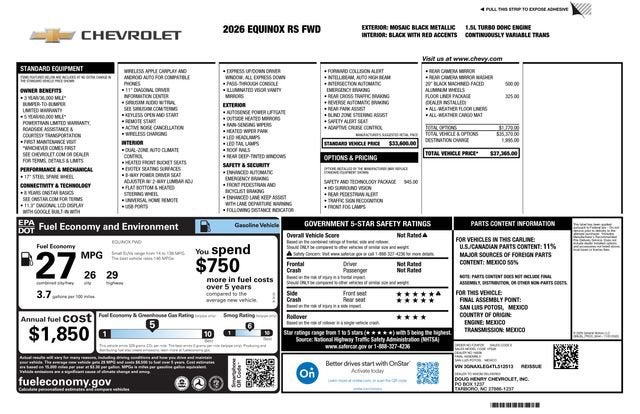 2026 Chevrolet Equinox RS