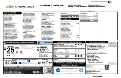 2026 Chevrolet Blazer 2LT