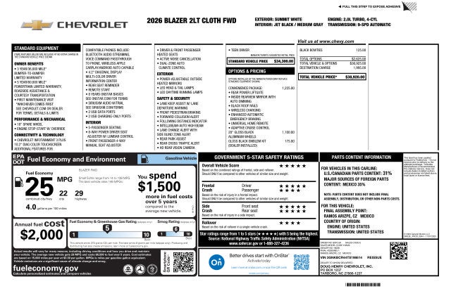 2026 Chevrolet Blazer 2LT