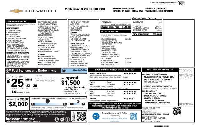 2026 Chevrolet Blazer 2LT