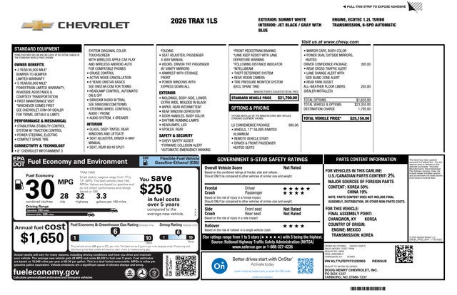 2026 Chevrolet Trax LS