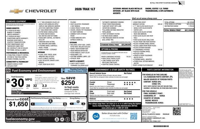 2026 Chevrolet Trax LT