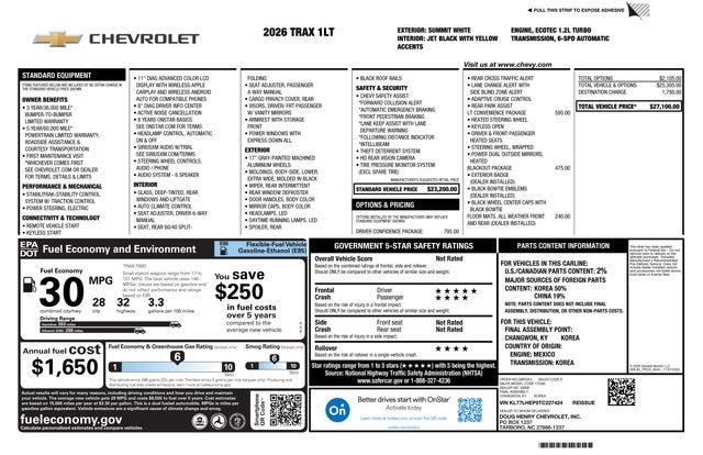 2026 Chevrolet Trax LT