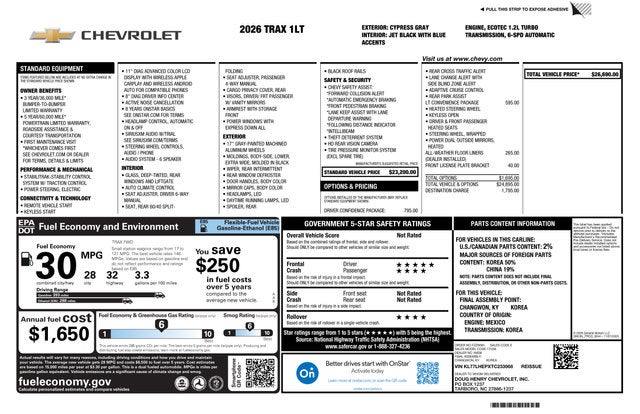 2026 Chevrolet Trax LT