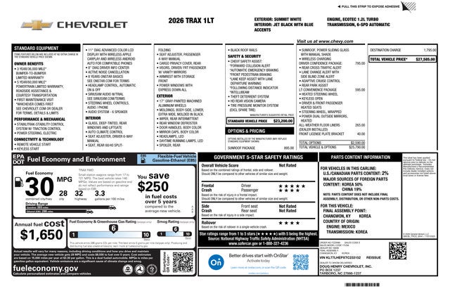 2026 Chevrolet Trax LT
