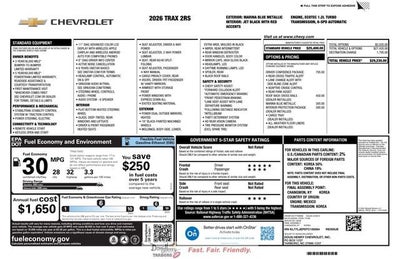 2026 Chevrolet Trax 2RS