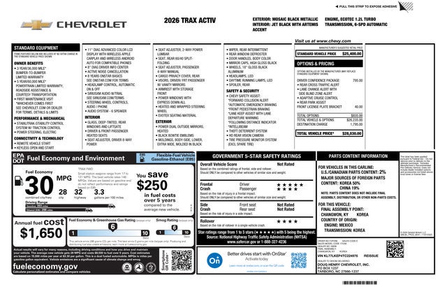 2026 Chevrolet Trax ACTIV