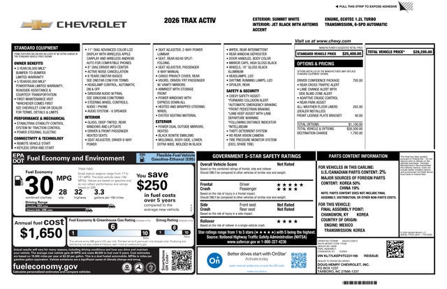 2026 Chevrolet Trax ACTIV